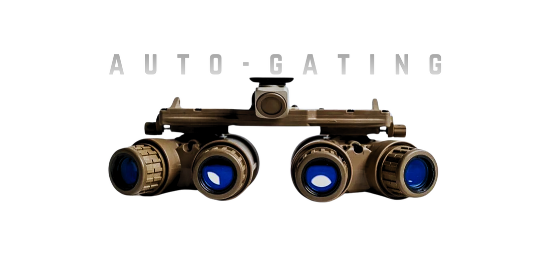 auto gating autogating auto-gating argus night vision devices NVGS APNVG BNVD 1431 MKII FOM White Phosphor green phosphor NNVT NVT tubes IIT Image intensifier tubes seal team 6 navy seals tactical gear opscore team wendy wilcox mount A$ mount 